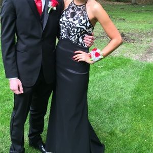 Halter top prom dress